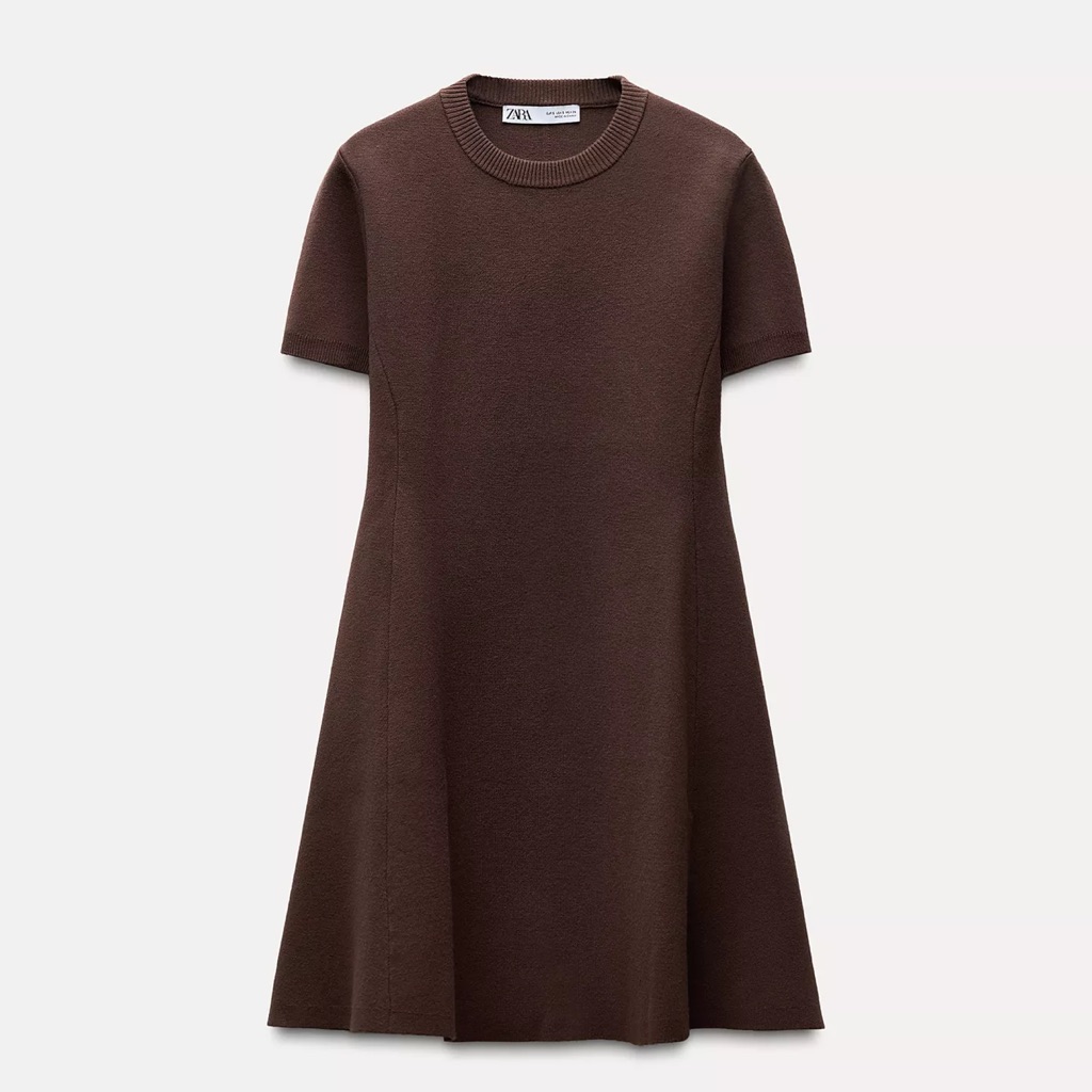 Plain Knit Midi Dress